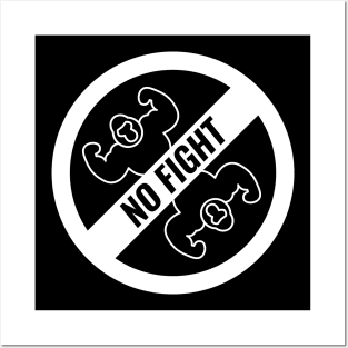 Ape No Fight Ape Boxing Gloves White Posters and Art